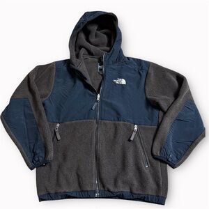 North Face Kids Denali Fleece in Brown & Black size Large.